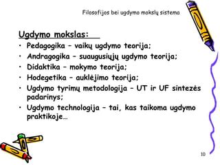 Vaikų ugdymo filosofijos