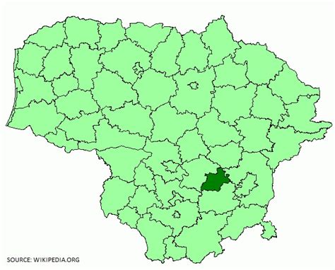 Elektrėnų savivaldybės žemėlapis su pažymėtais Beižionimis