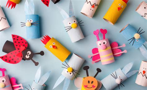 Gyvūnai iš tualetinio popieriaus ritinėlių