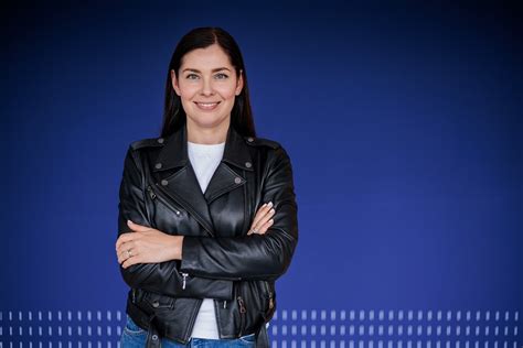 Eglė Daugėlaitė televizijos studijoje