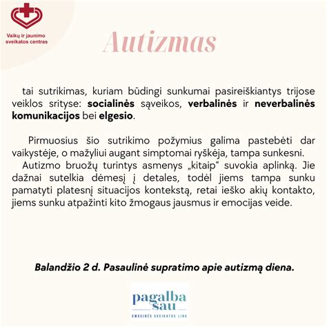 Genetinių ir aplinkos veiksnių sąveika autizmo atsiradime