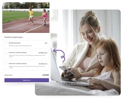 Tėvai registruoja vaiką į darželį internetu