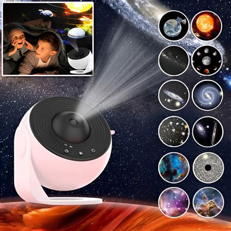 naktinis žvaigždžių projektorius kambaryje