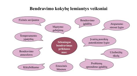 bendravimo principai
