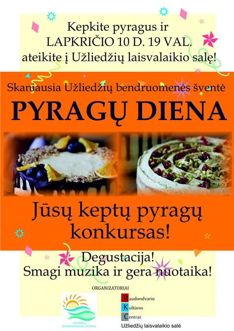įvairūs pyragų įdarai