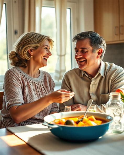 vaikas virtuvėje su tėvais