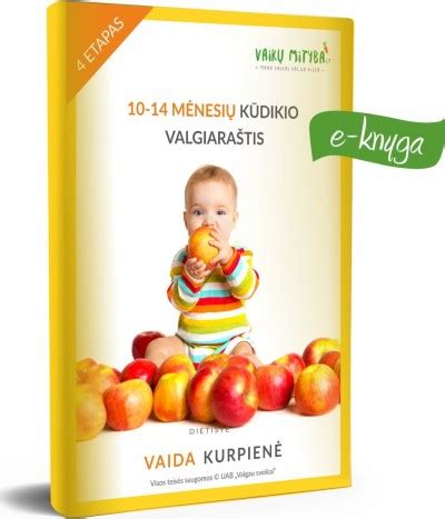 10 mėnesių kūdikio maisto produktų įvairovė