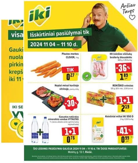 IKI parduotuvės akcijų katalogas