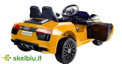 Įvairių tipų vaikiškų elektromobilių asortimentas (džipas, sportinis automobilis, traktorius)