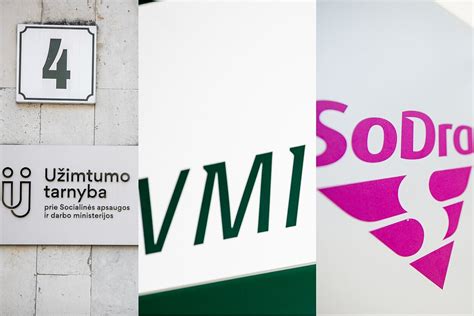 Sodros ir Užimtumo tarnybos logotipai