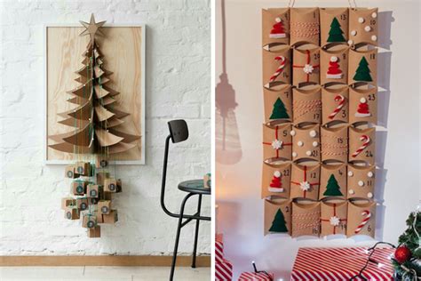 Advento kalendoriaus gamyba iš popierinių ritinėlių