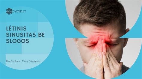 Schema, kaip veikia sloga ir sinusitas