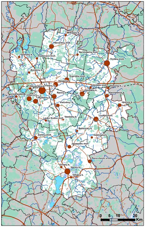 Telšių rajono savivaldybės žemėlapis