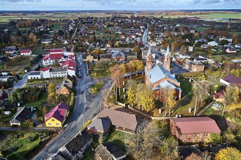 Vaizdinga Ylakių miestelio panorama