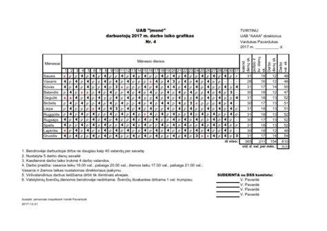 Laiko grafikas dienos socialinės globos