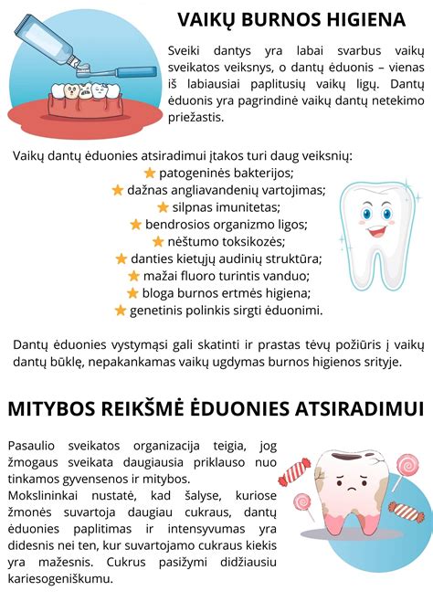 Vaikų burnos higiena ir stomatito prevencija