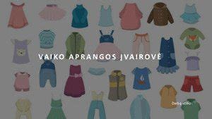 Vaiko aprangos sluoksniavimo schema