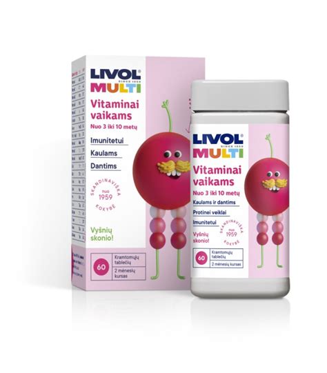 įvairių formų vitaminai vaikams