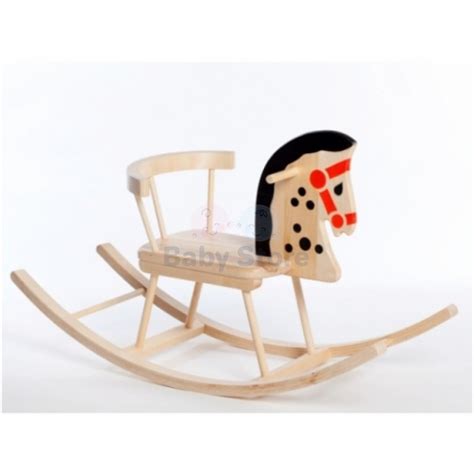 Klasikinis medinis supamas arkliukas