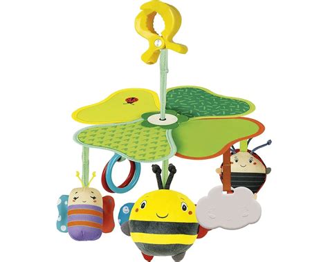 Kompaktiška kelioninė karuselė su žaisliukais