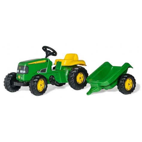 ROLLY TOYS John Deere vaikiškas traktorius su priekaba