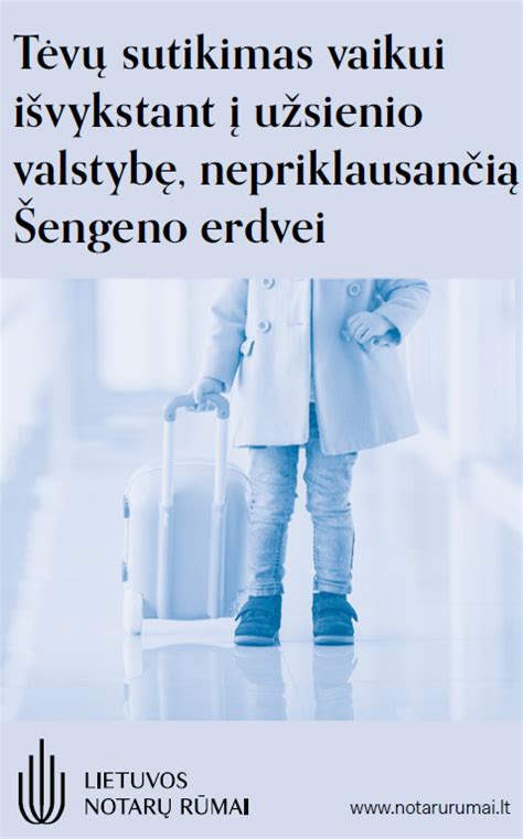 vaiko kelionės į ne Šengeno valstybes tvarka