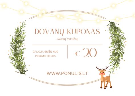 Dovanų kuponas vaikams