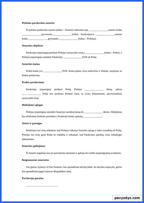 Pirkimo ir pardavimo skelbimų pavyzdžiai