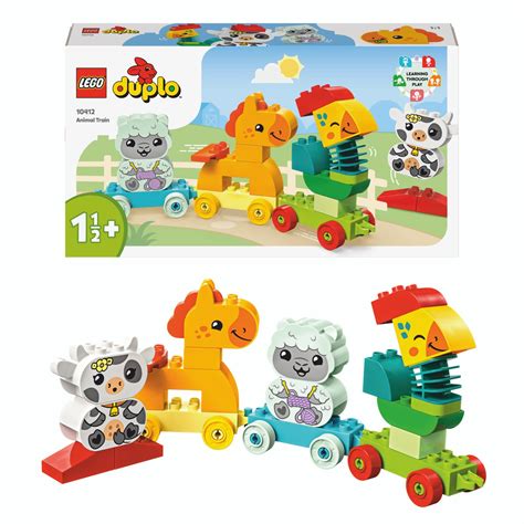Lego Duplo traukinio rinkinys su lokomotyvu ir vagonu