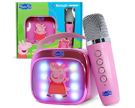 vaikiškas karaoke rinkinys su mikrofonu ir kolonėle