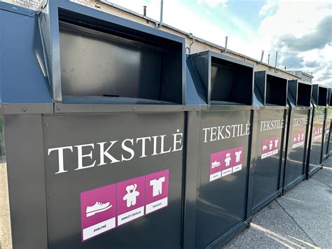 Tekstilės perdirbimo konteineris