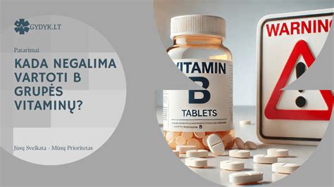 Simptomai, rodantys B grupės vitaminų trūkumą