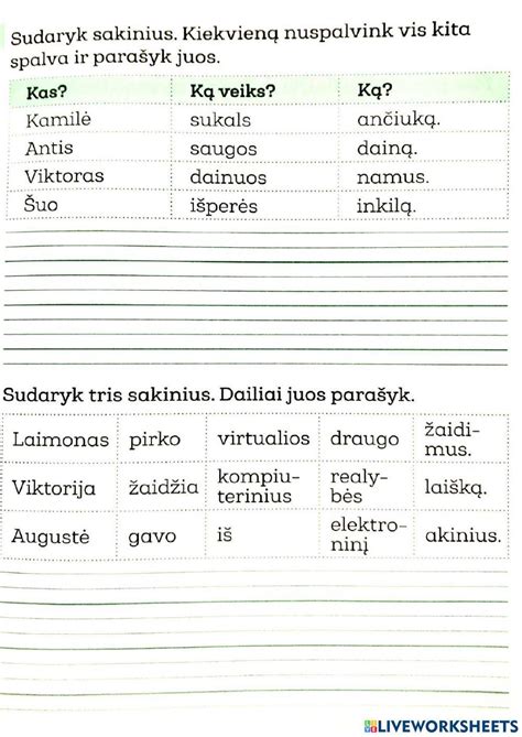 vaiko žodynas ir sakinių sudėtingumas 1-3 metų
