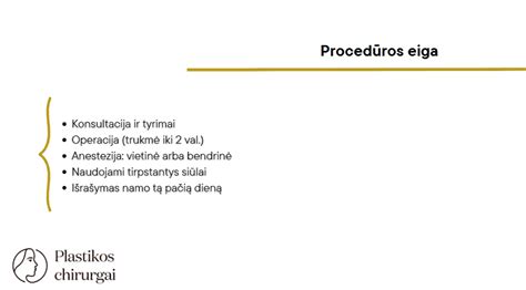 Epidūrinės nejautros procedūros eiga