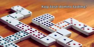 Domino kauliukų schemos pavyzdys