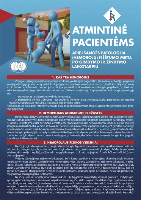 infografika apie hemorojaus profilaktiką nėštumo metu