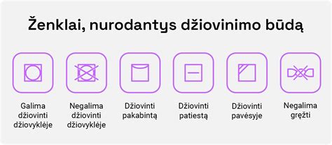 Skalbimo simboliai ant etiketės