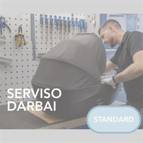 Tipi Tapi serviso darbuotojas atlieka vežimėlio profilaktiką