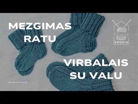 kojinės mezgimo procesas su penkiais virbalais