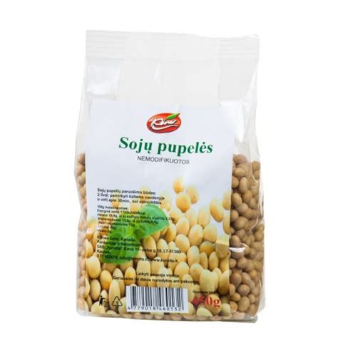 Sojų pupelės ir skirtingi jų produktai