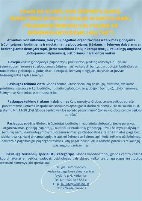 Konsultacijos globėjams