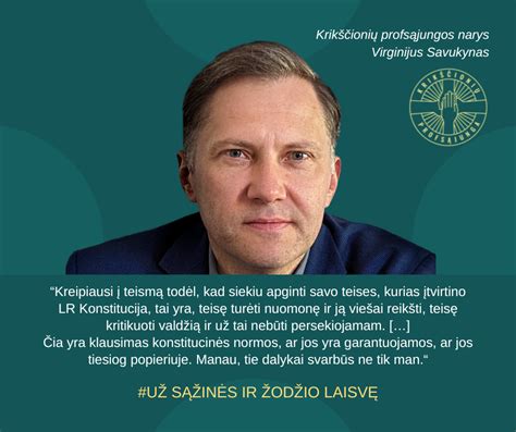 Virginijaus Savukyno portretas
