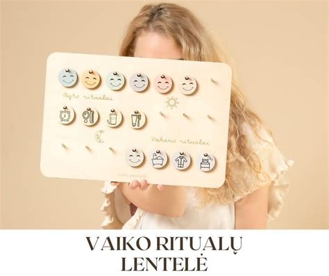 Vakaro ritualų lentelė