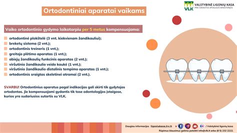 Vaikų dantų protezavimo ir ortodontinių aparatų schemos