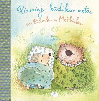 Kūdikio albumo viršelis su Ežiuku ir Meškiuku