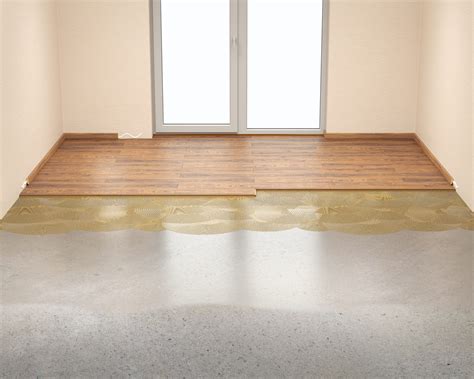 Grindų pagrindo paruošimo iliustracija