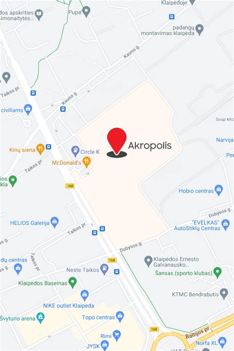 žemėlapis su Baby City parduotuvių lokacijomis