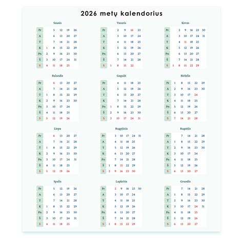 Nėštumo kalendorius su savaitėmis