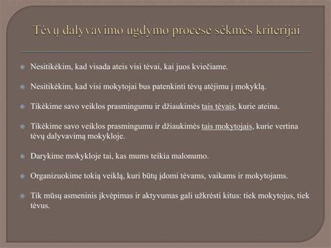 Tėvai ir mokytojai bendradarbiauja ugdymo procese