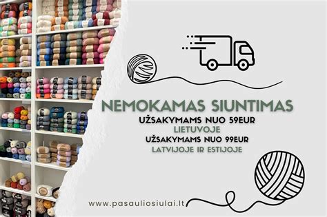 siūlų pasirinkimas ir vąšeliai
